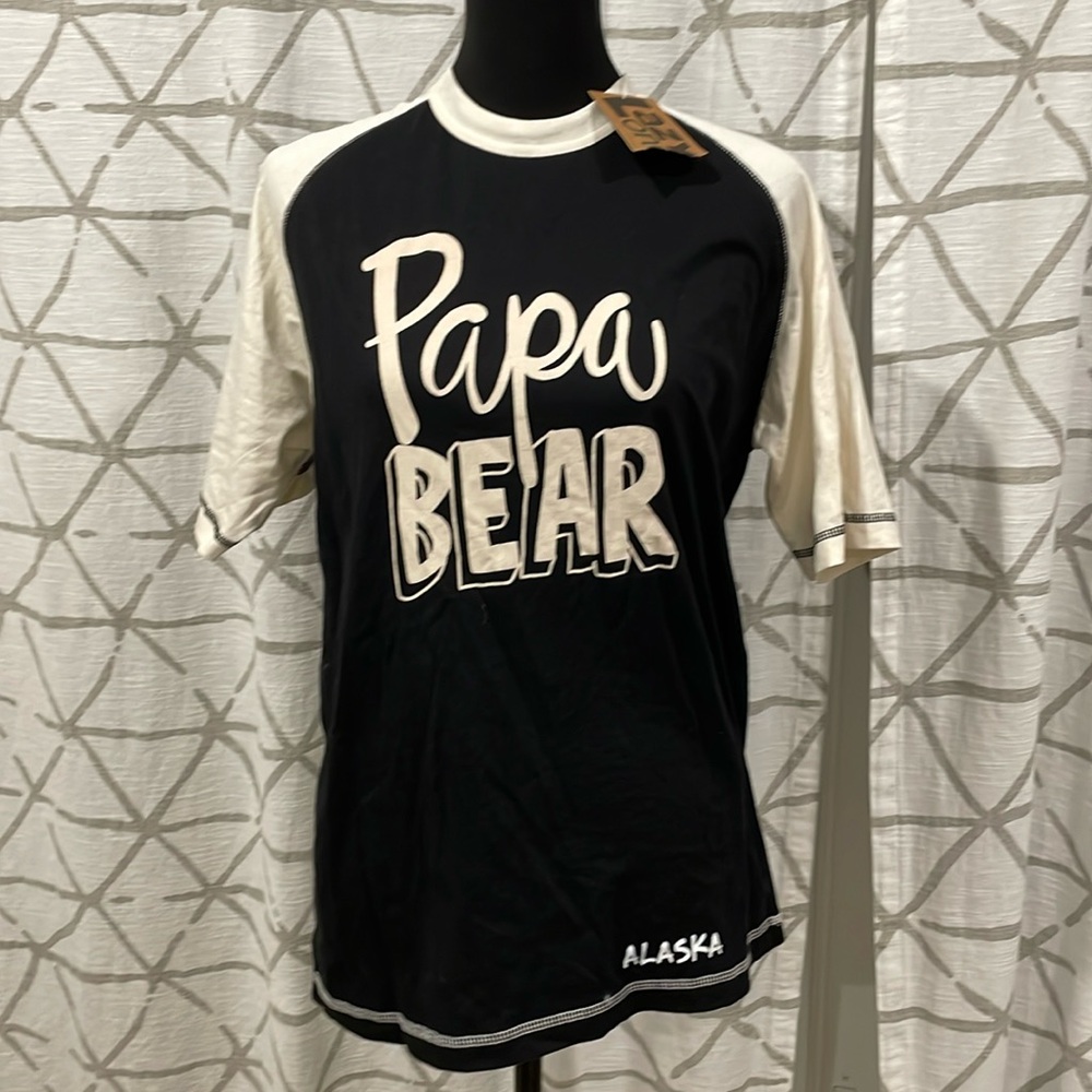 Lazy One Papa Bear Unisex Pajama Top size XS